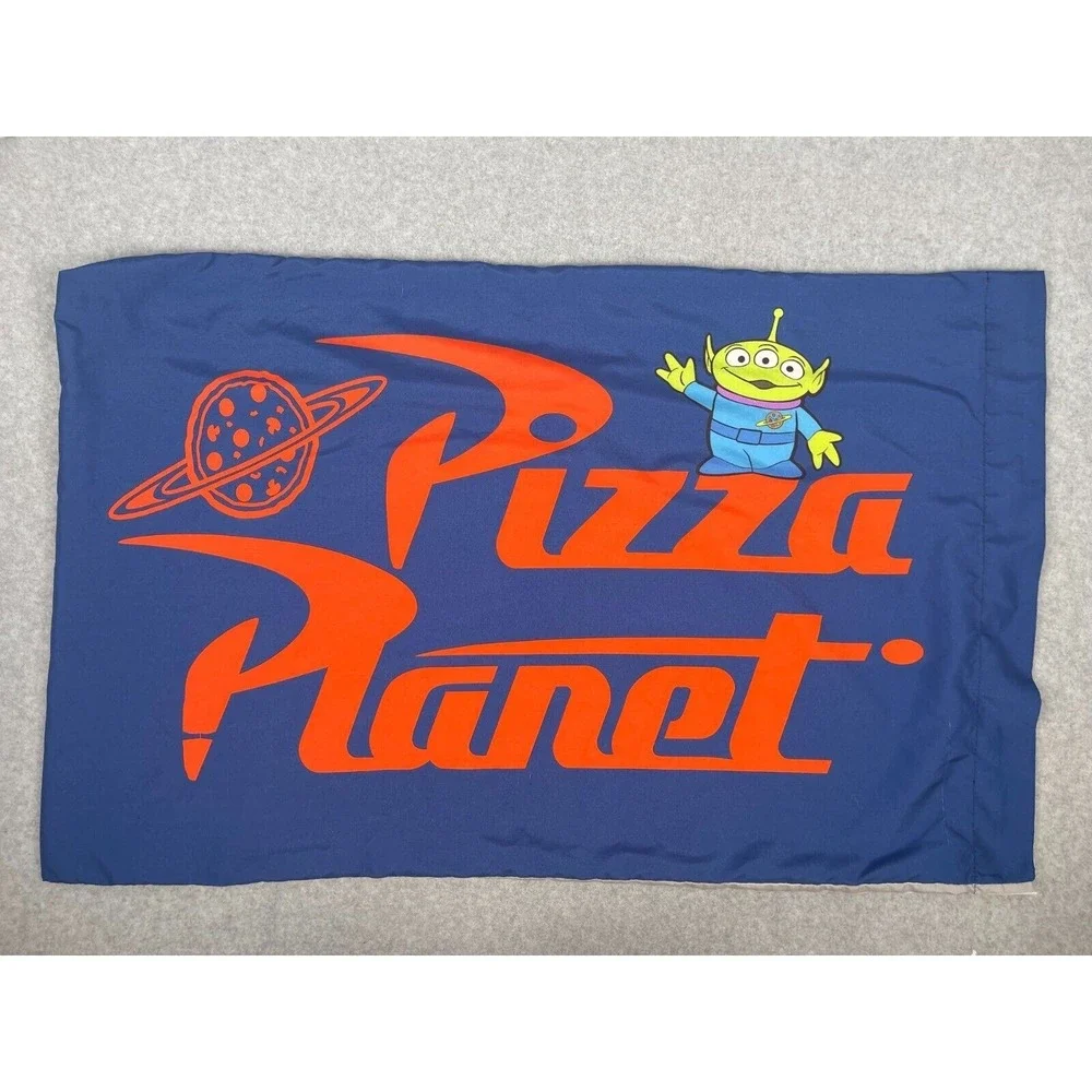 Disney Toy Story 4 Woody &‎ Buzz Lightyear Pillow Case Double Sided Pizza Planet